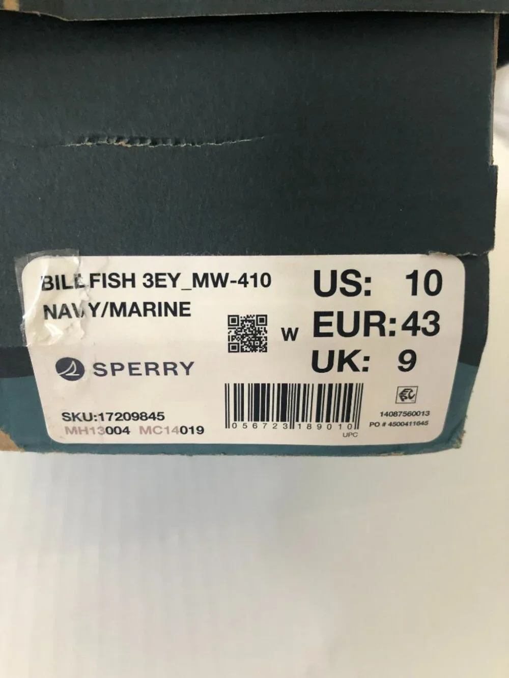 NWT Sperry Billfish 3-Eye Boat Shoes Size 10W
